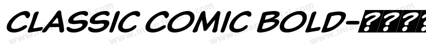 Classic Comic Bold字体转换